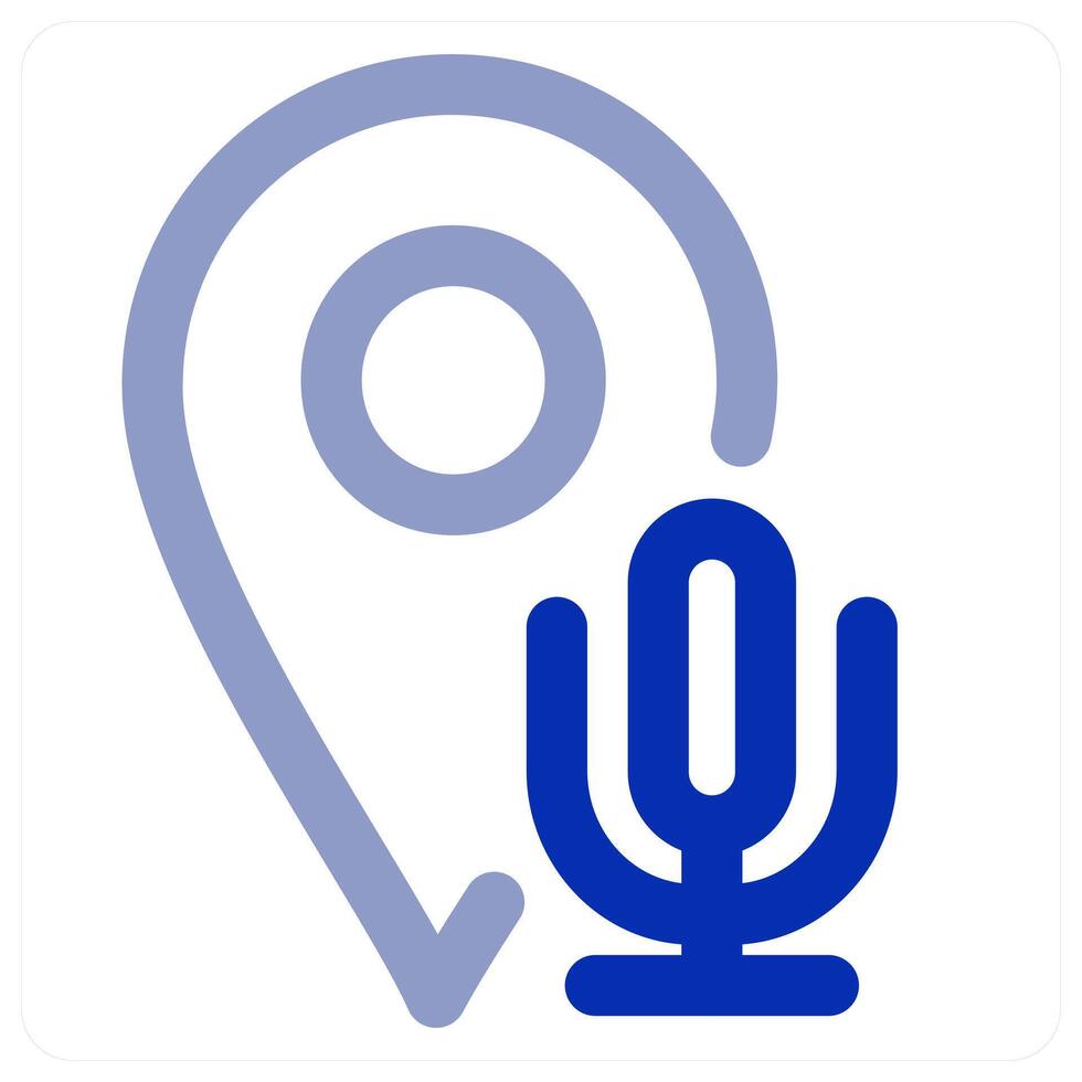Voice Location icon concept vector