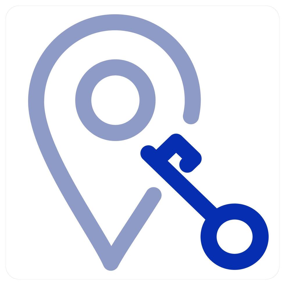 Key Location icon concept vector