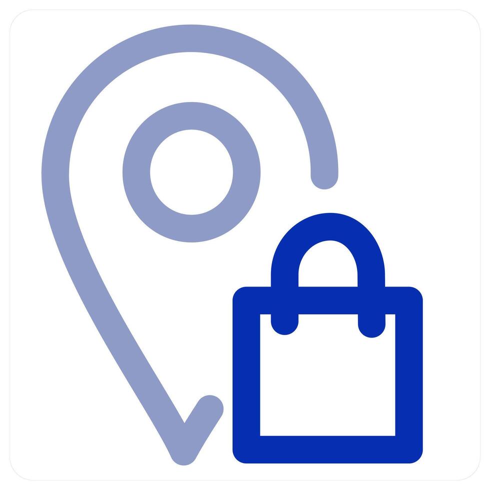 Shopping Location icon concept vector
