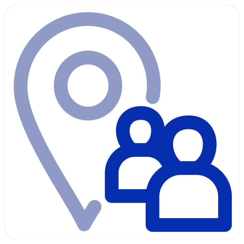Location and access icon concept vector