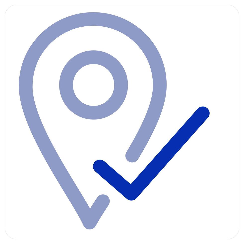 Approve Location icon concept vector