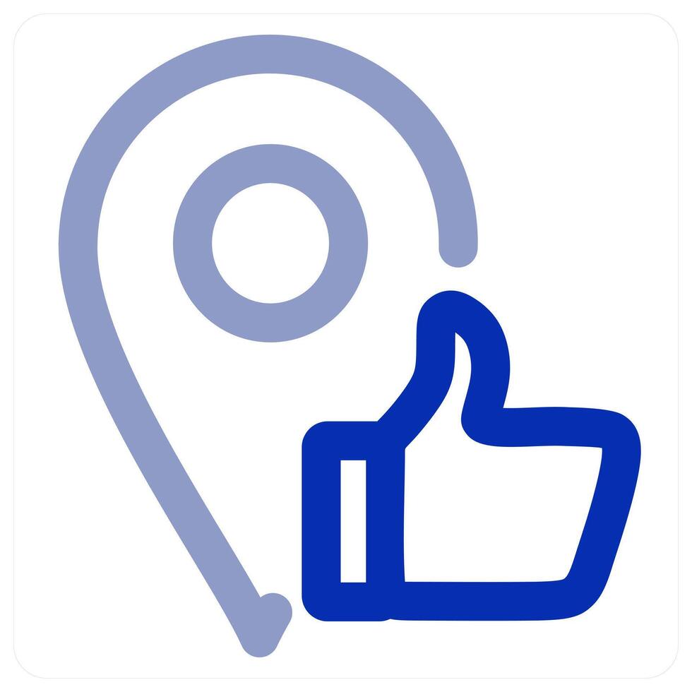 Like Location icon concept vector
