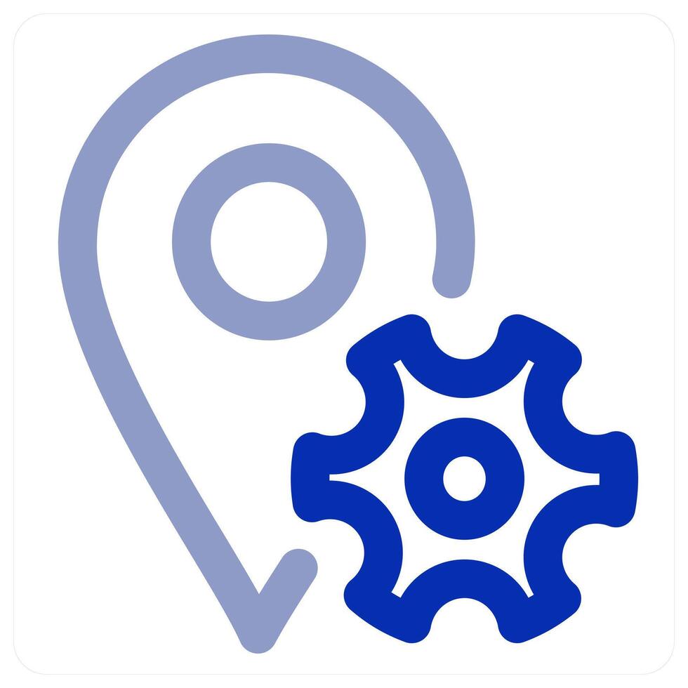 Location Setting icon concept vector