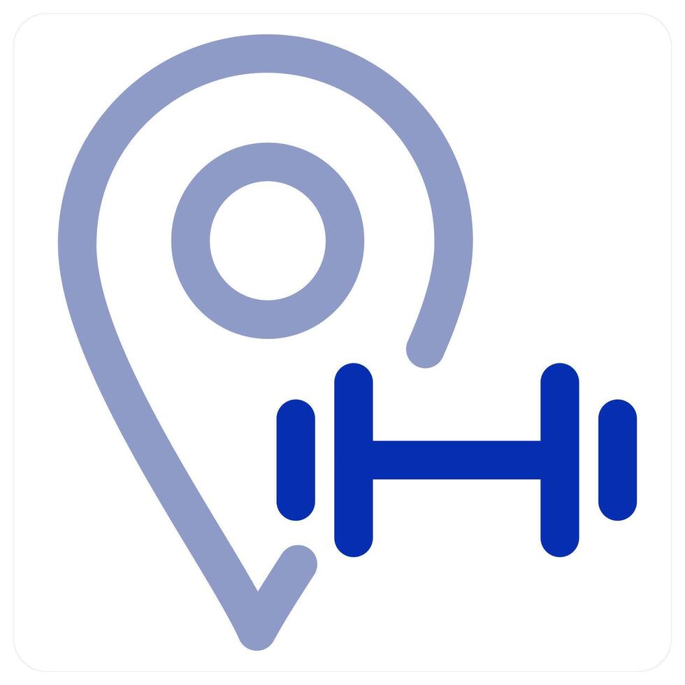 Gym Location icon concept vector