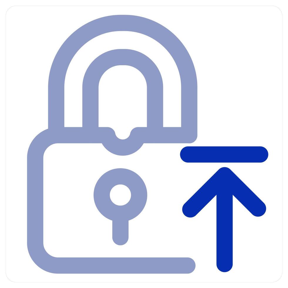 Lock Upload concept vector