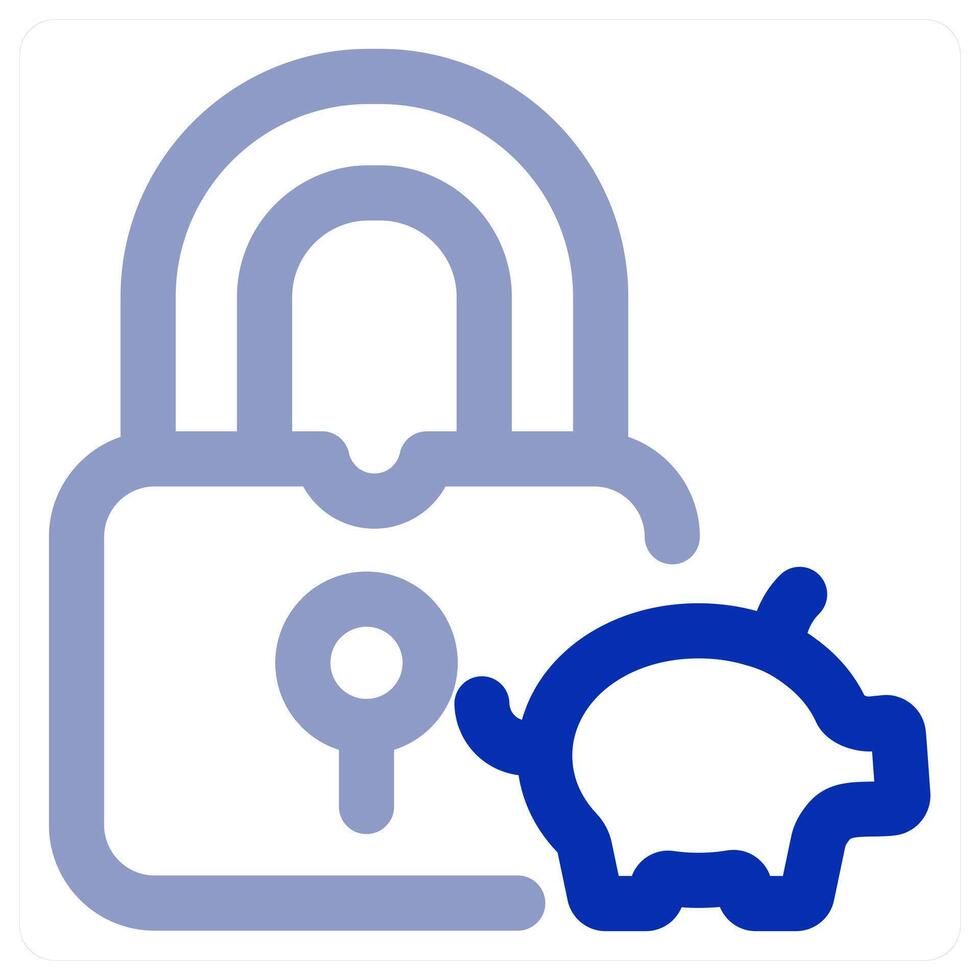 Lock Savings icon concept vector