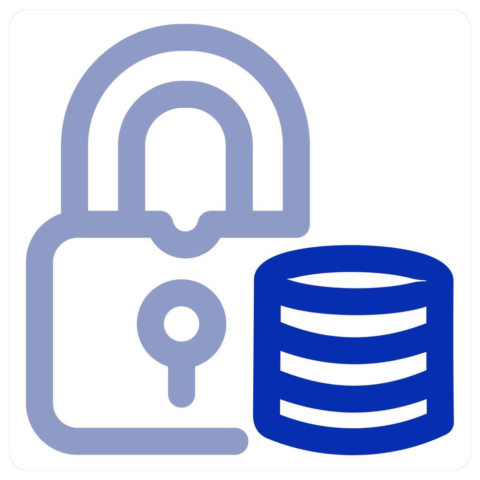 Lock Server icon concept vector