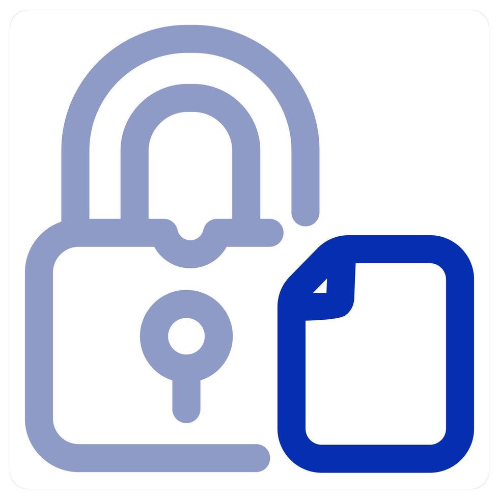 Lock File icon concept vector