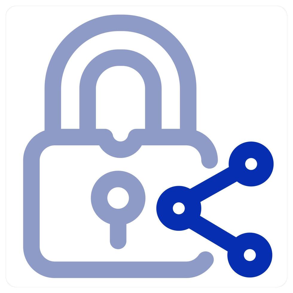 Share Lock icon concept vector