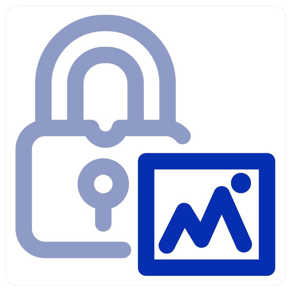 Lock Image icon concept vector