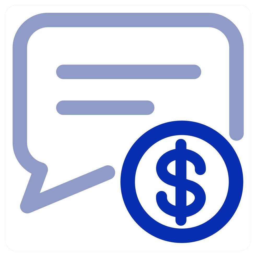 Finance Message icon concept vector