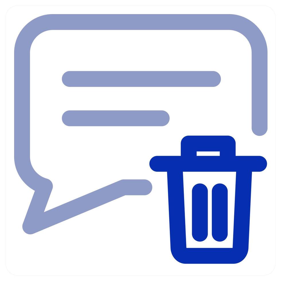 Trash Message and trash icon concept vector