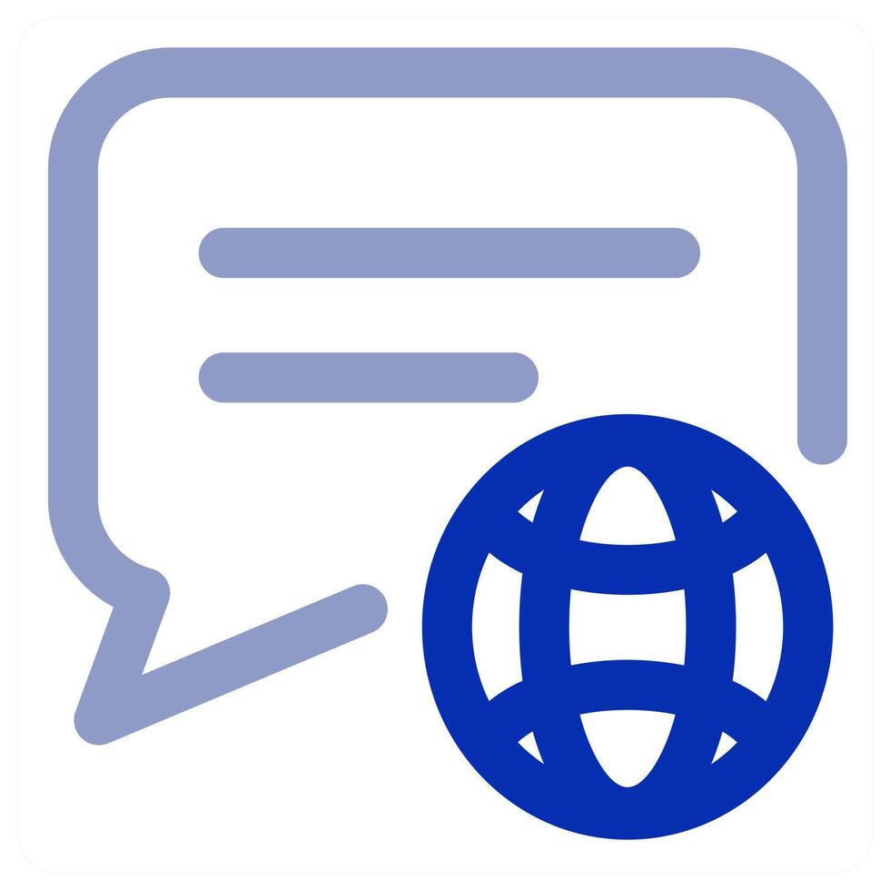 Global Message and global icon concept vector