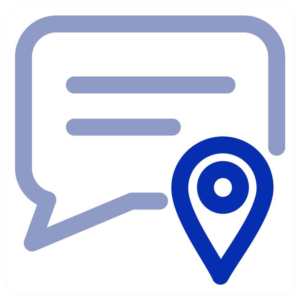 Message Location icon vector