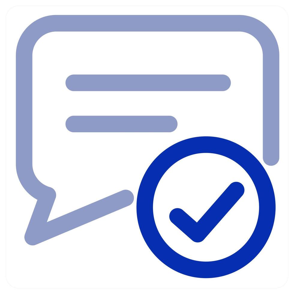 Approve Message icon concept vector