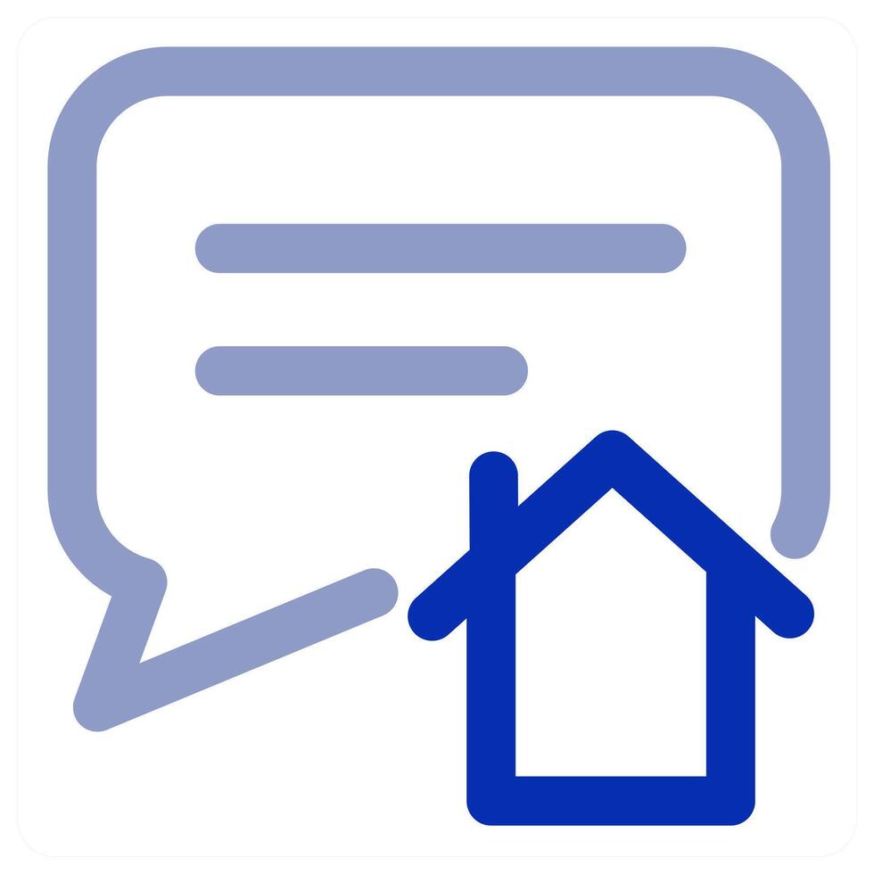 Home Message and home concept vector
