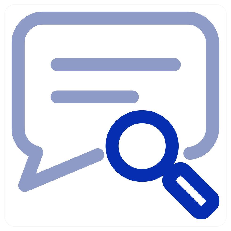 Message Search and search icon concept vector