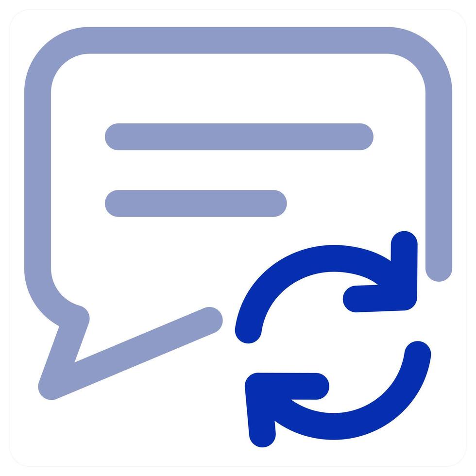 Refresh Message icon vector