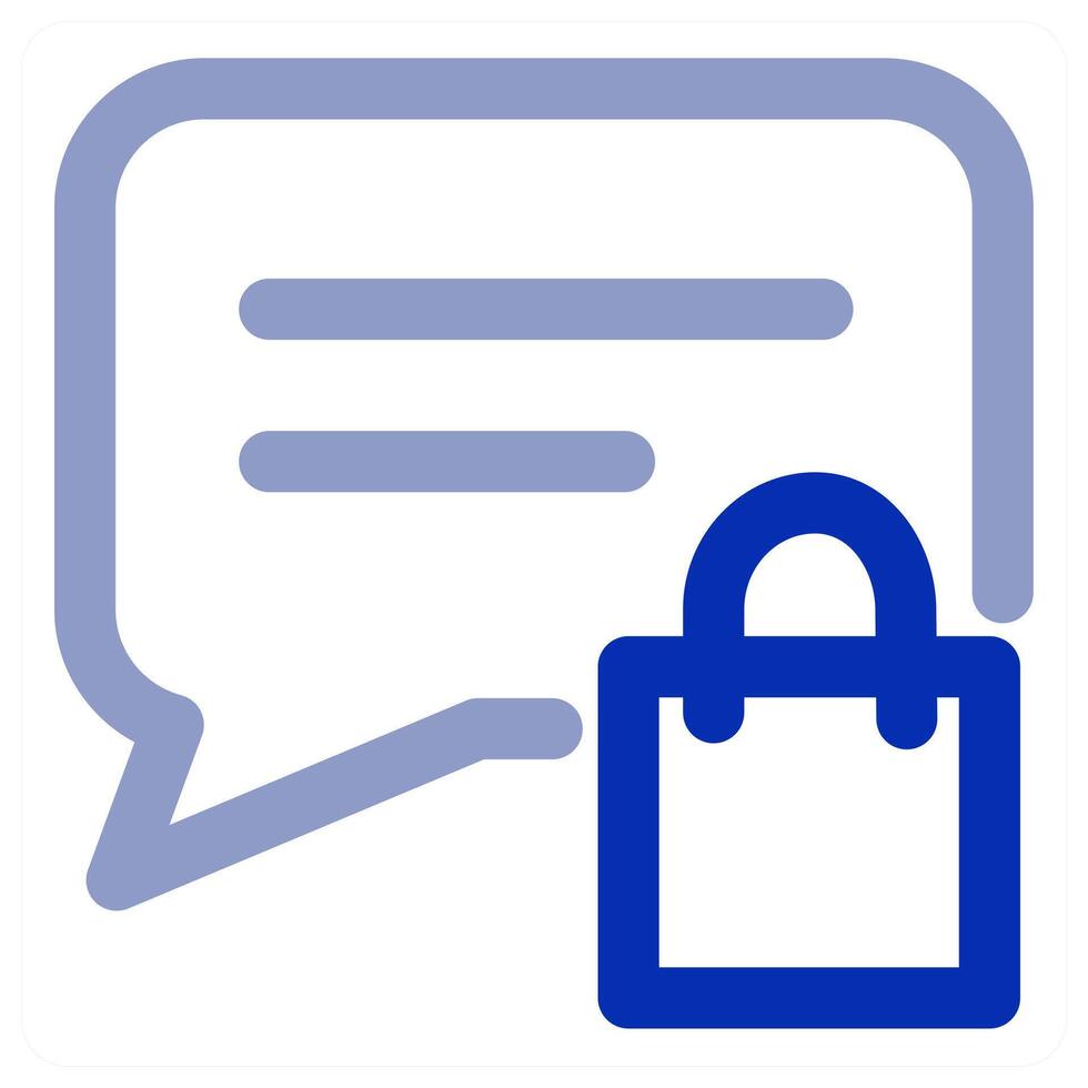 Shopping Message and shopping icon vector