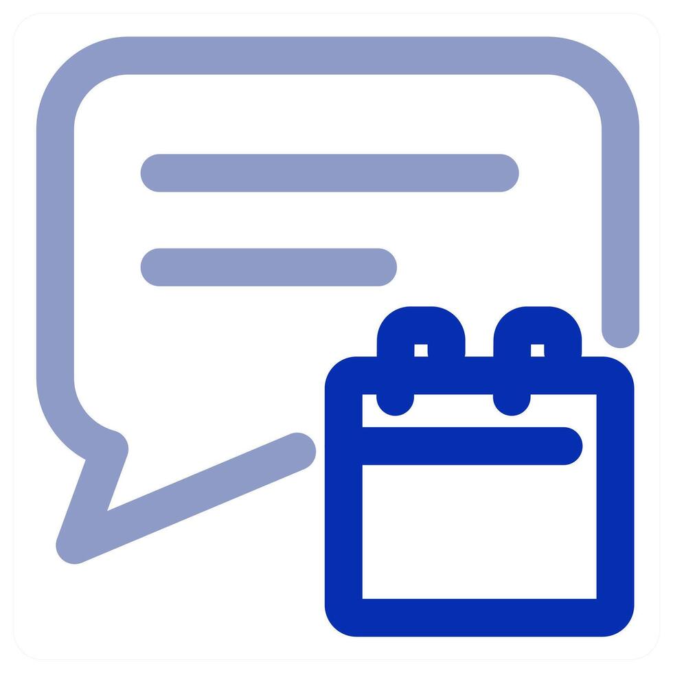 Calendar Message icon concept vector
