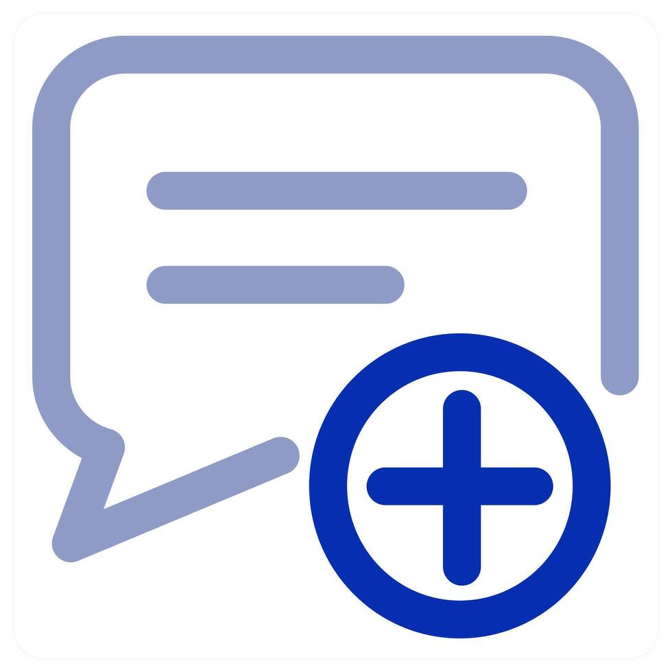 Add Message and create icon vector