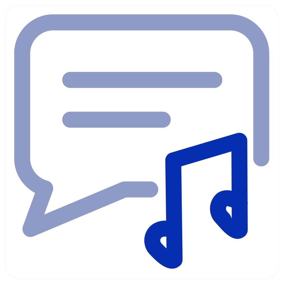 Music Message and music concept vector