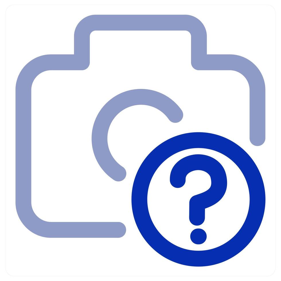 Camera Query icon concept vector