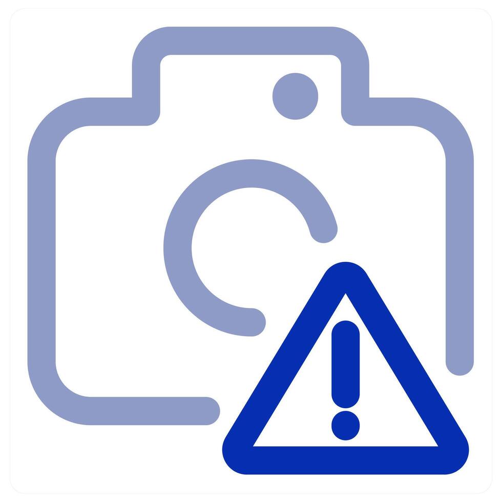 Alert Camera icon concept vector