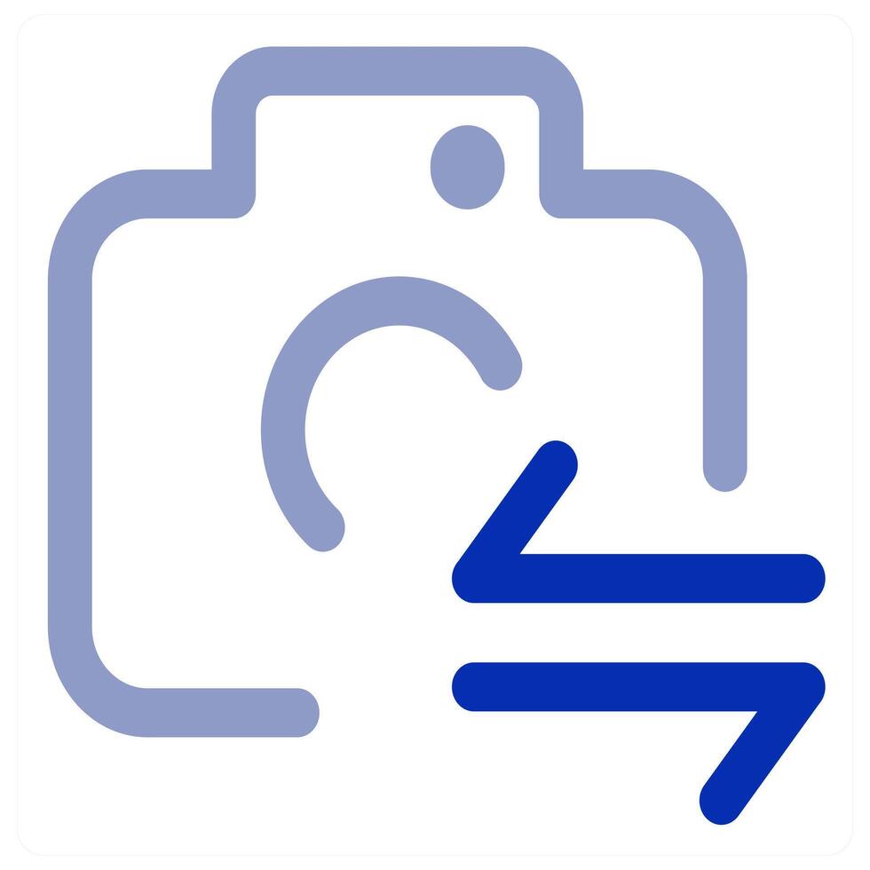 Camera Sync icon vector