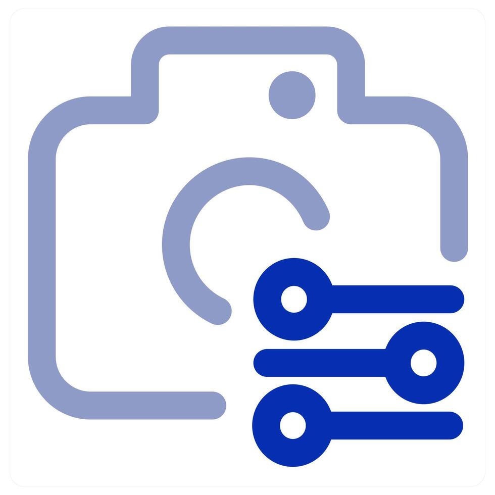 Camera and record concept icon vector