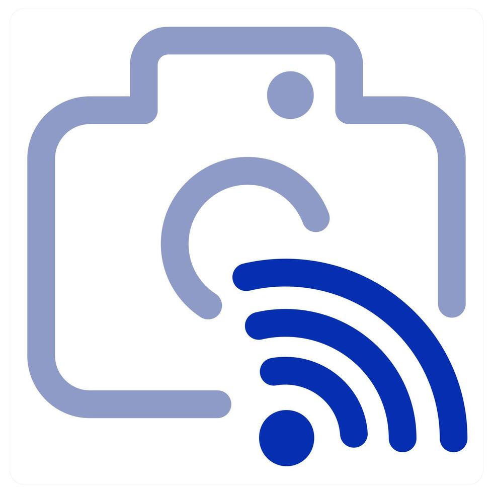 Camera and picture icon vector