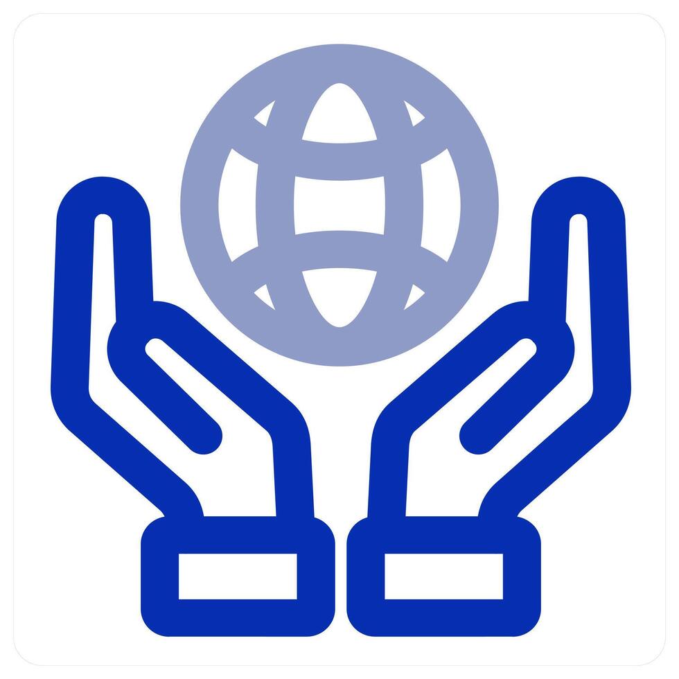 Global and earth icon vector