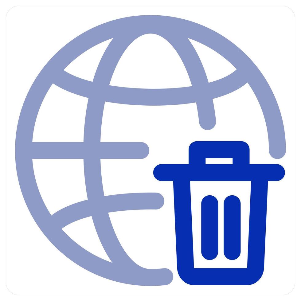 Trash Global and waste vector