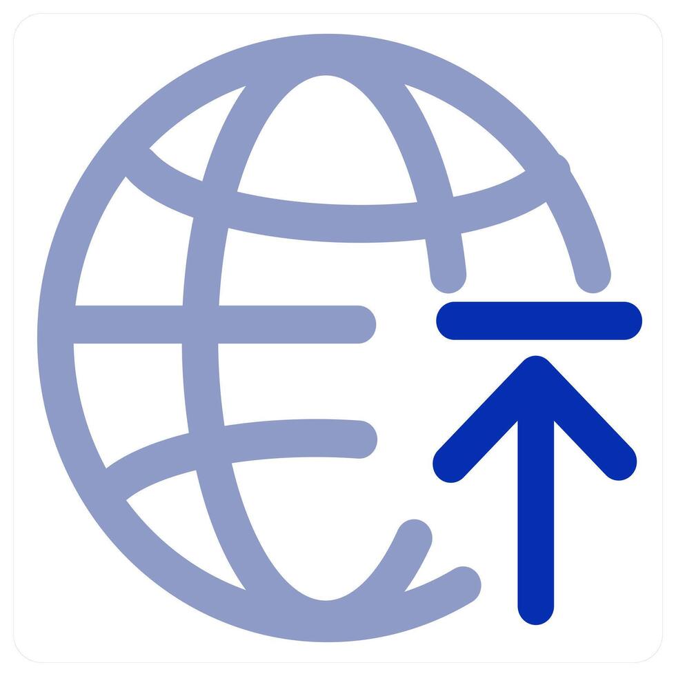 Refresh Global and update icon concept vector