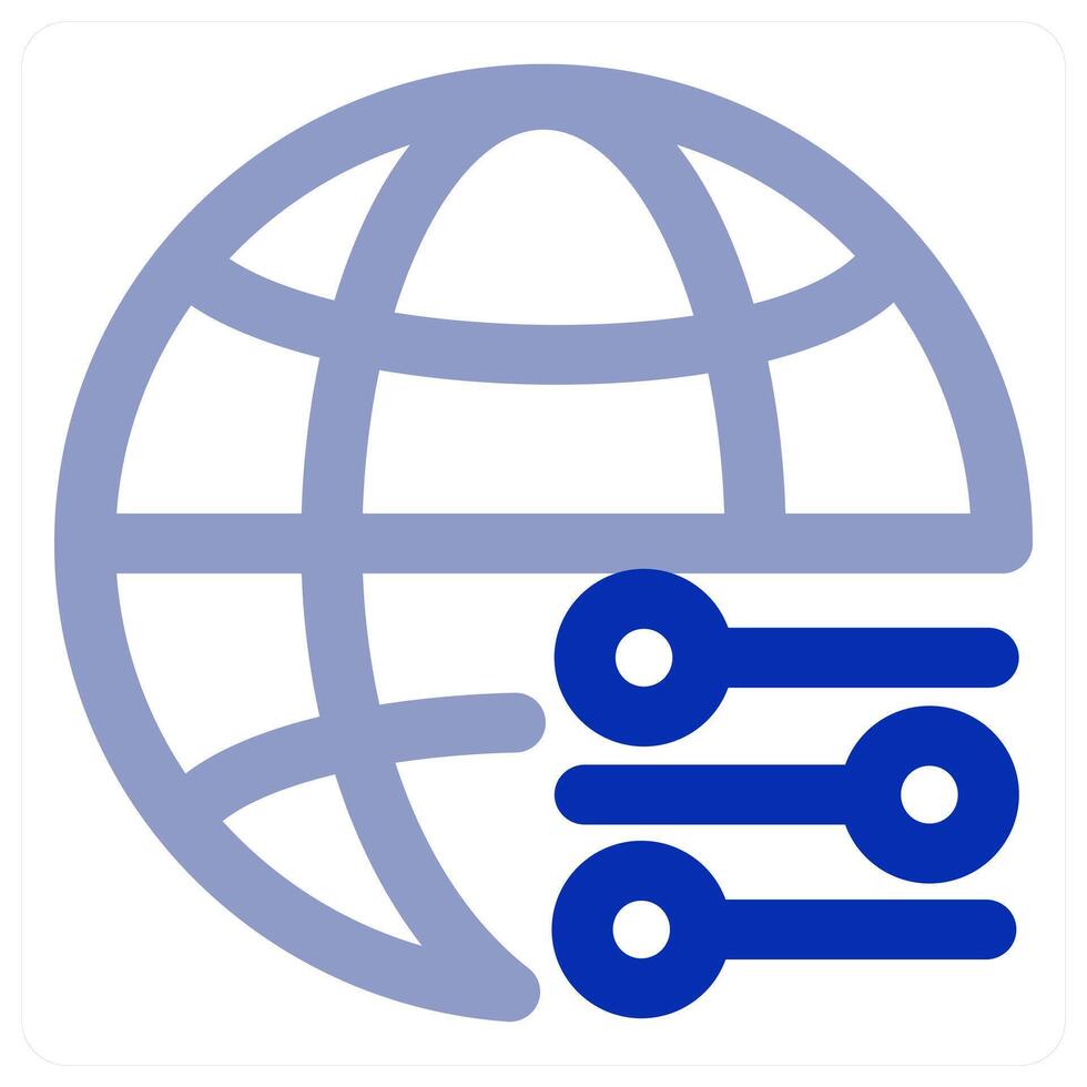 Global and international icon vector