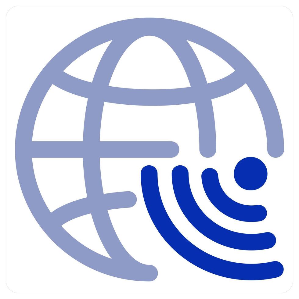 Global Wifi and internet icon vector