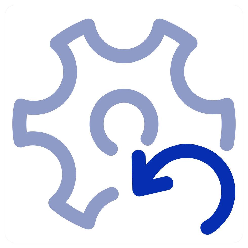 Refresh Setting and configuration icon vector
