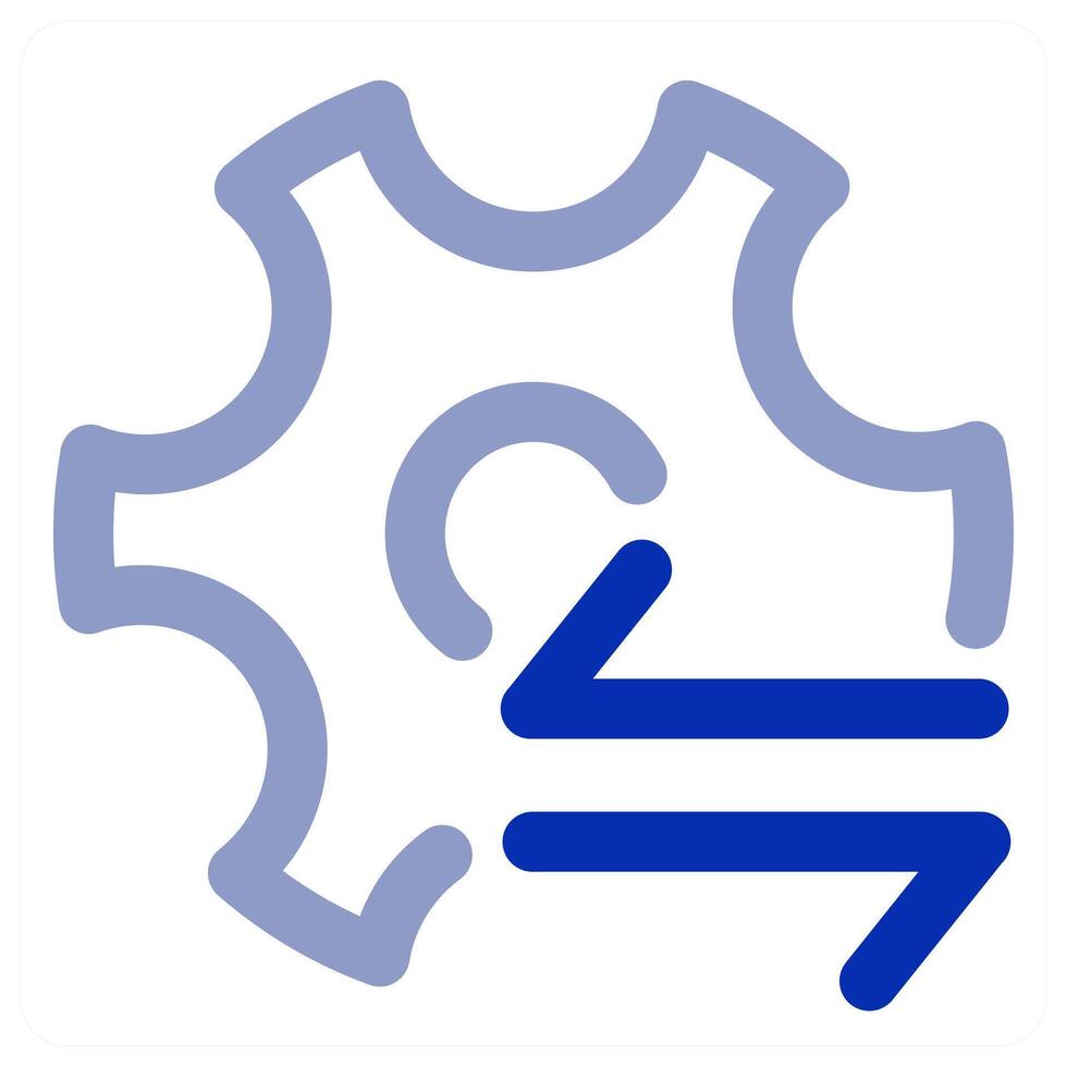 Setting Sync and configuration icon vector