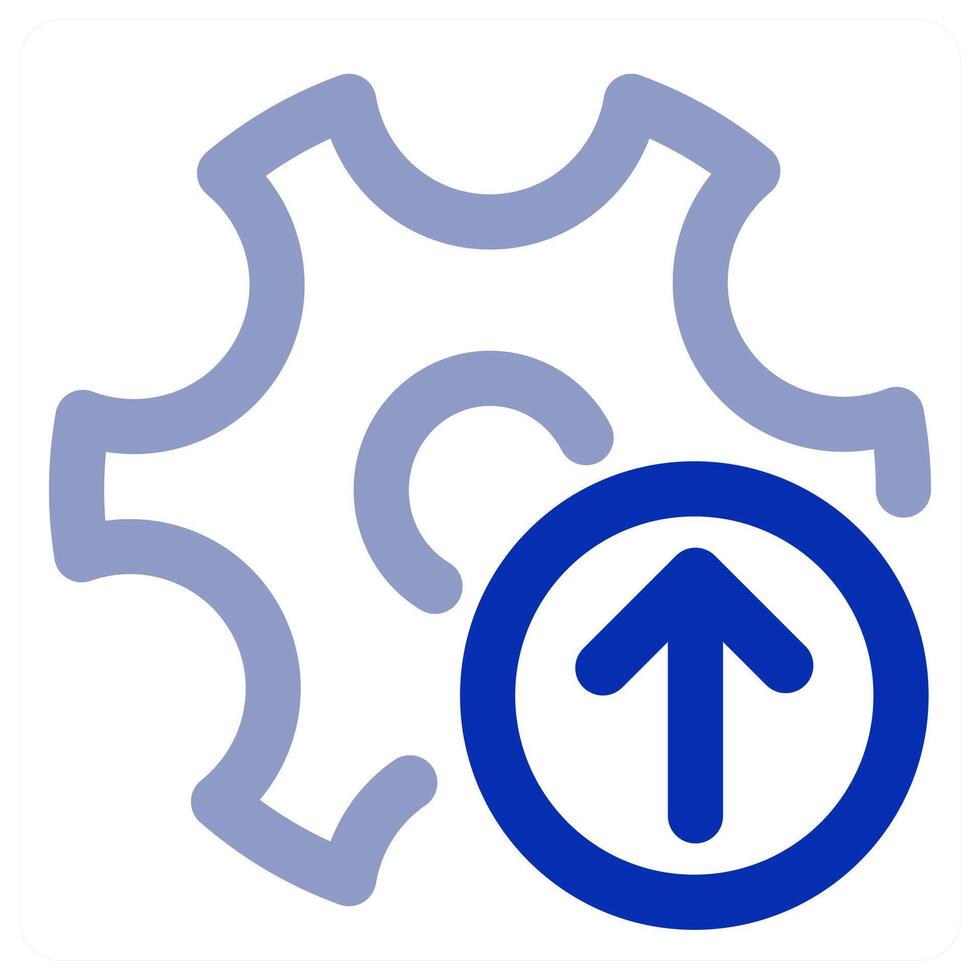 Upload Setting and configuration icon vector