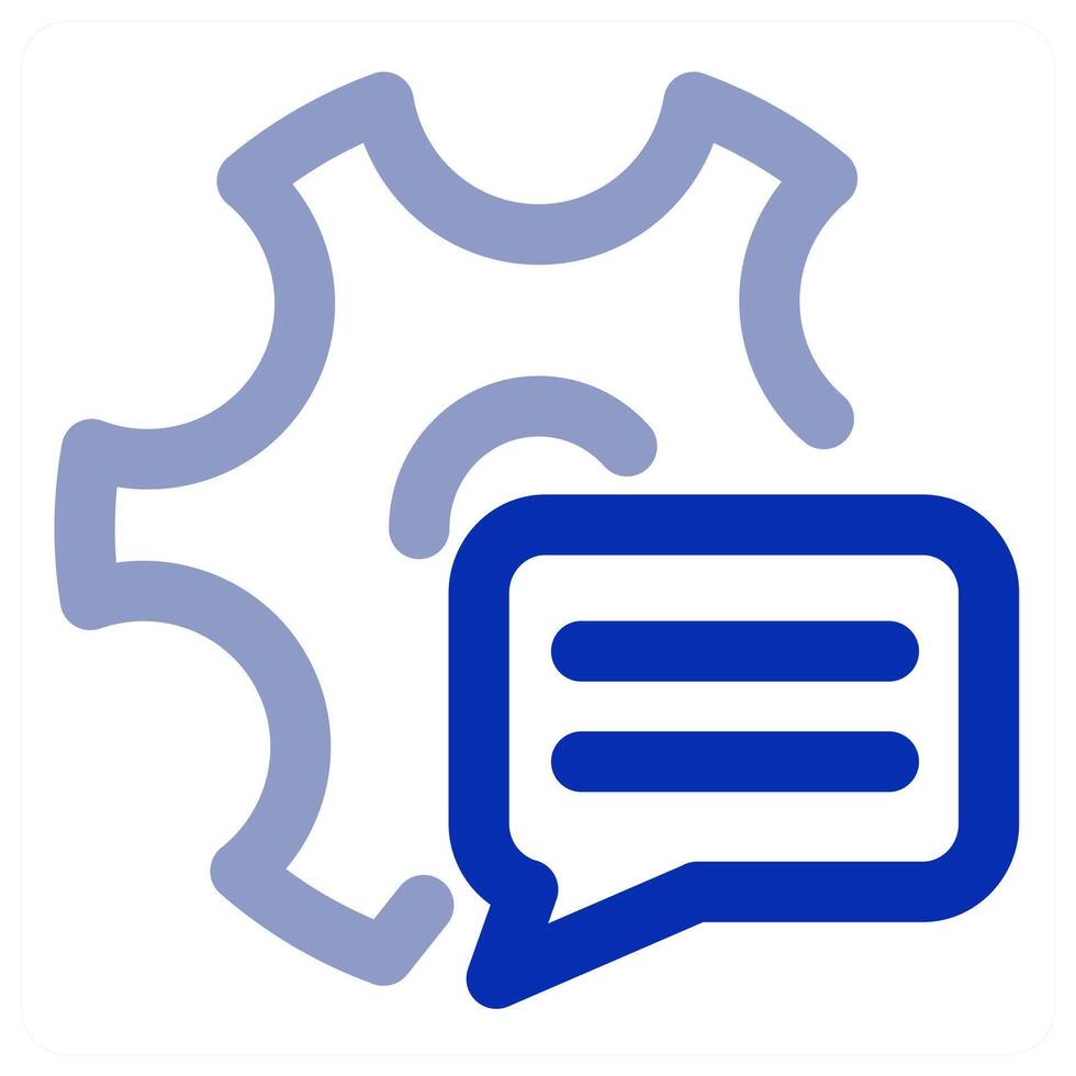 Message Setting and configuration icon concept vector