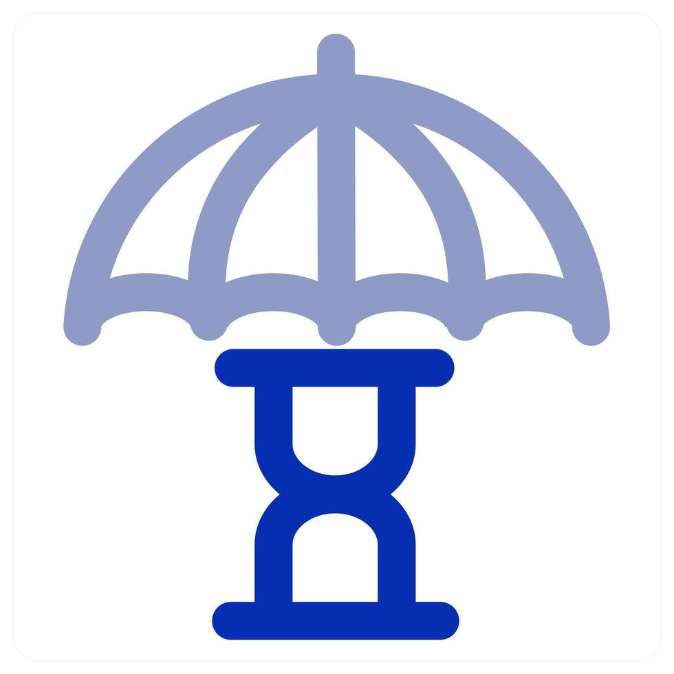 Insurance Time and clock icon vector