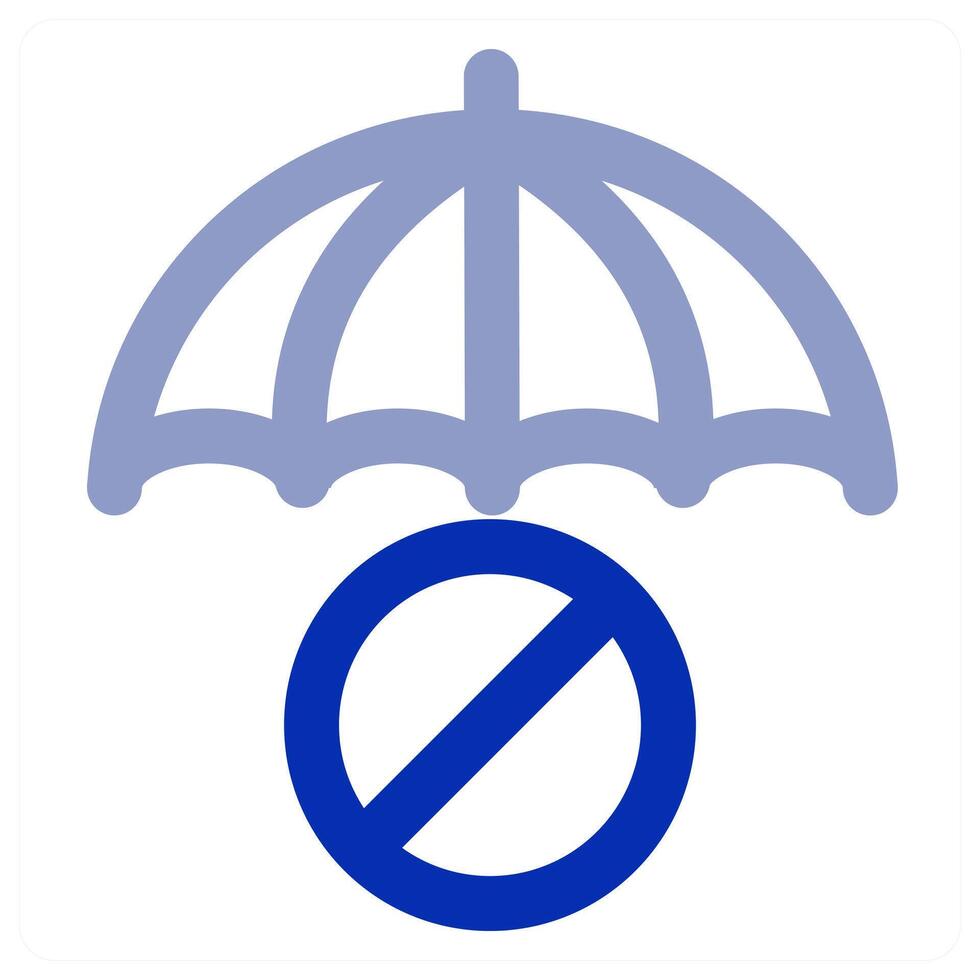 Insurance Prohibited and security vector