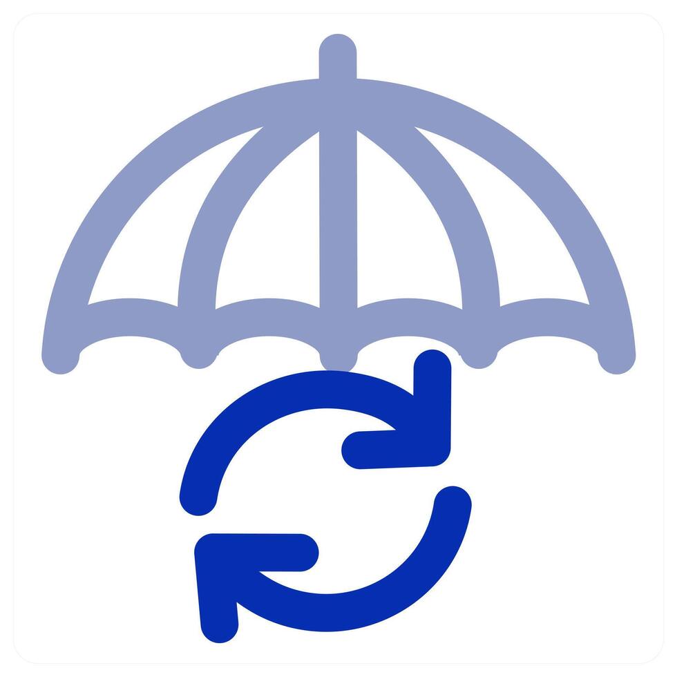Insurance Refresh and security icon vector