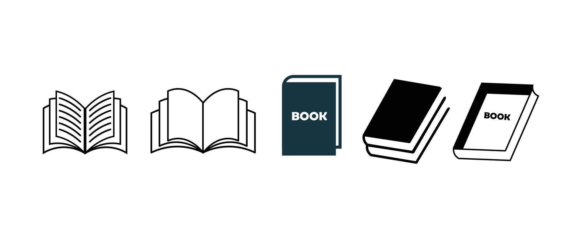 Book icon set. ebook icon, Textbook icons. vector