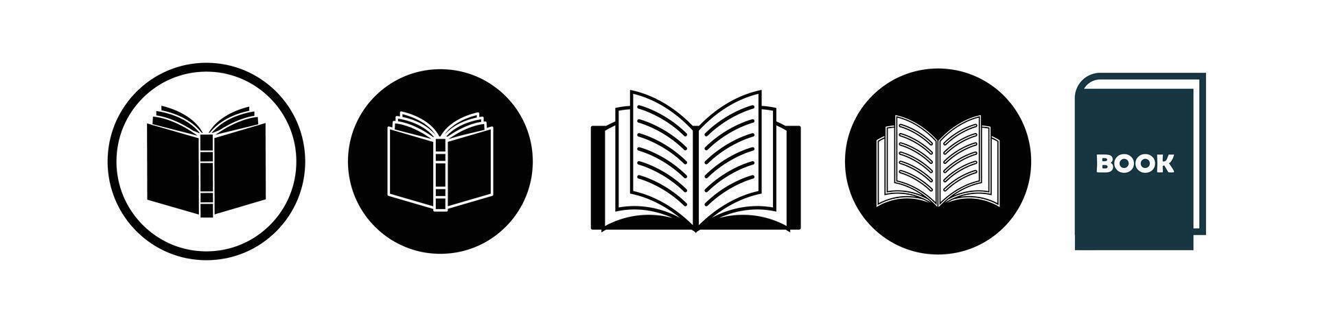 Book icon collections . open book icon vector