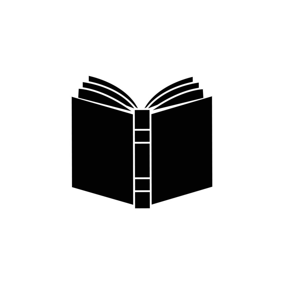 Icon of an open book. vector