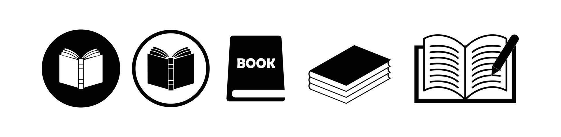 Book icon set illustration vector