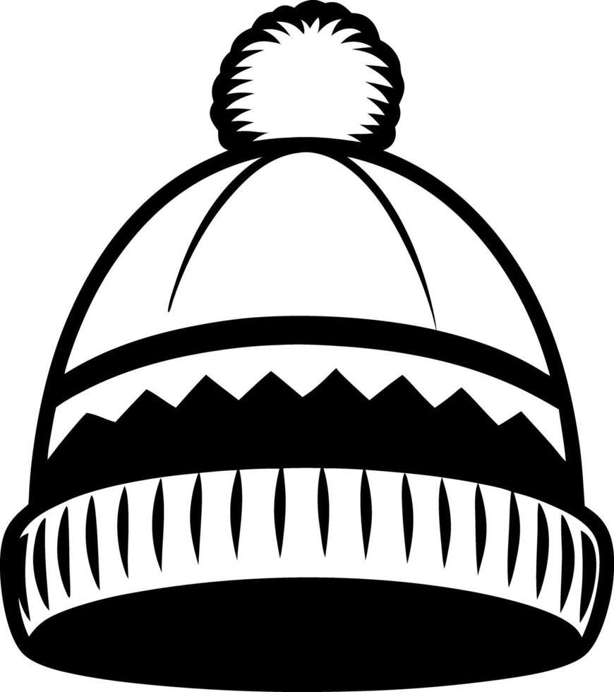 Winter hat clip art vector
