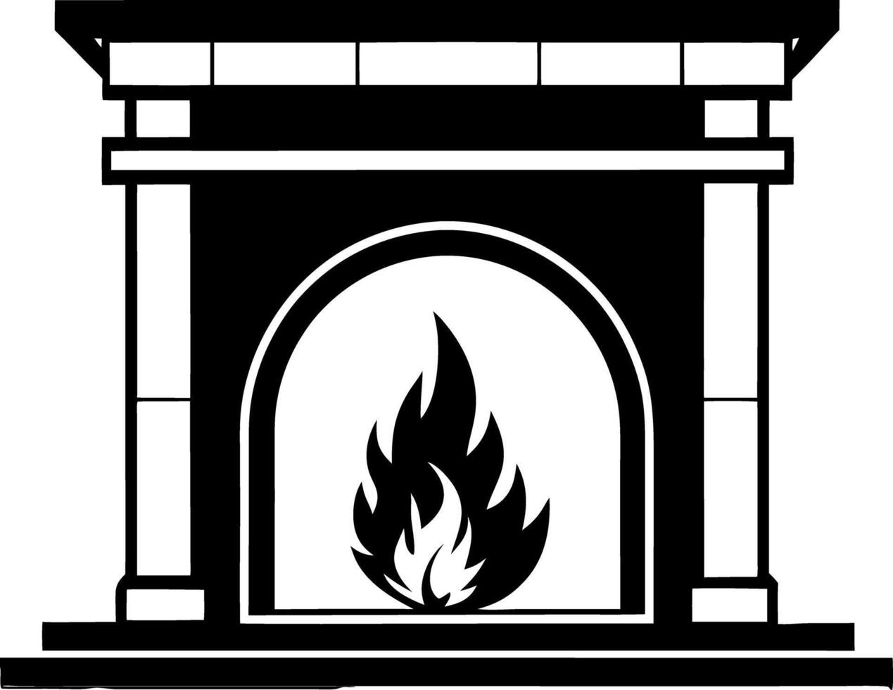 Fireplace clipart free download vector