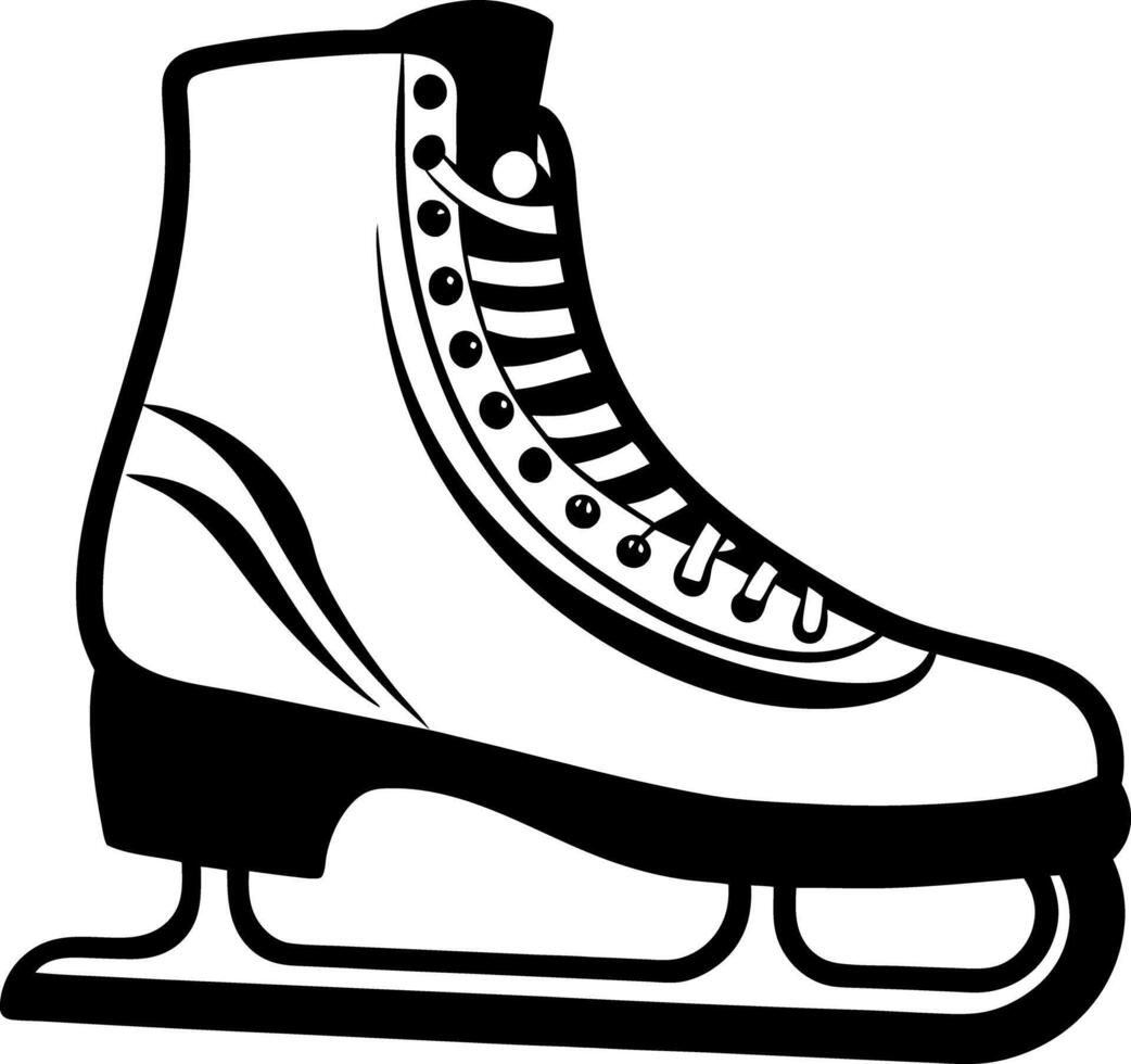 Ice skate clip art vector